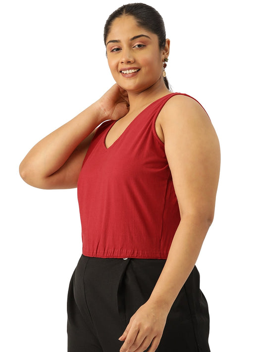 Plus Size Cropped Top