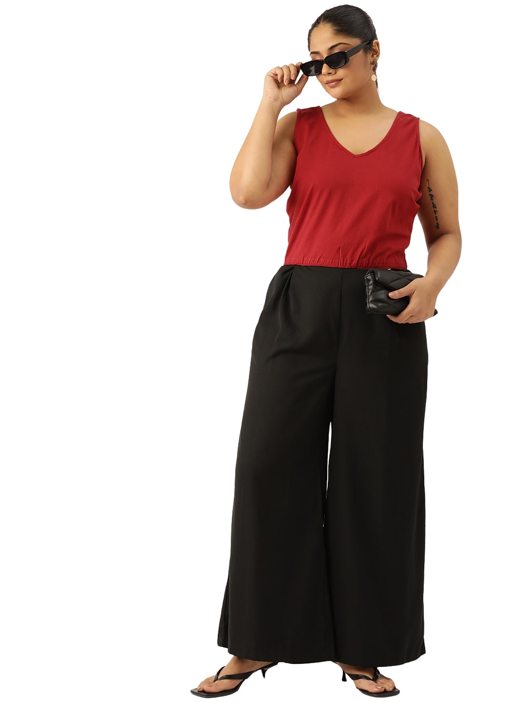 Plus Size Cropped Top