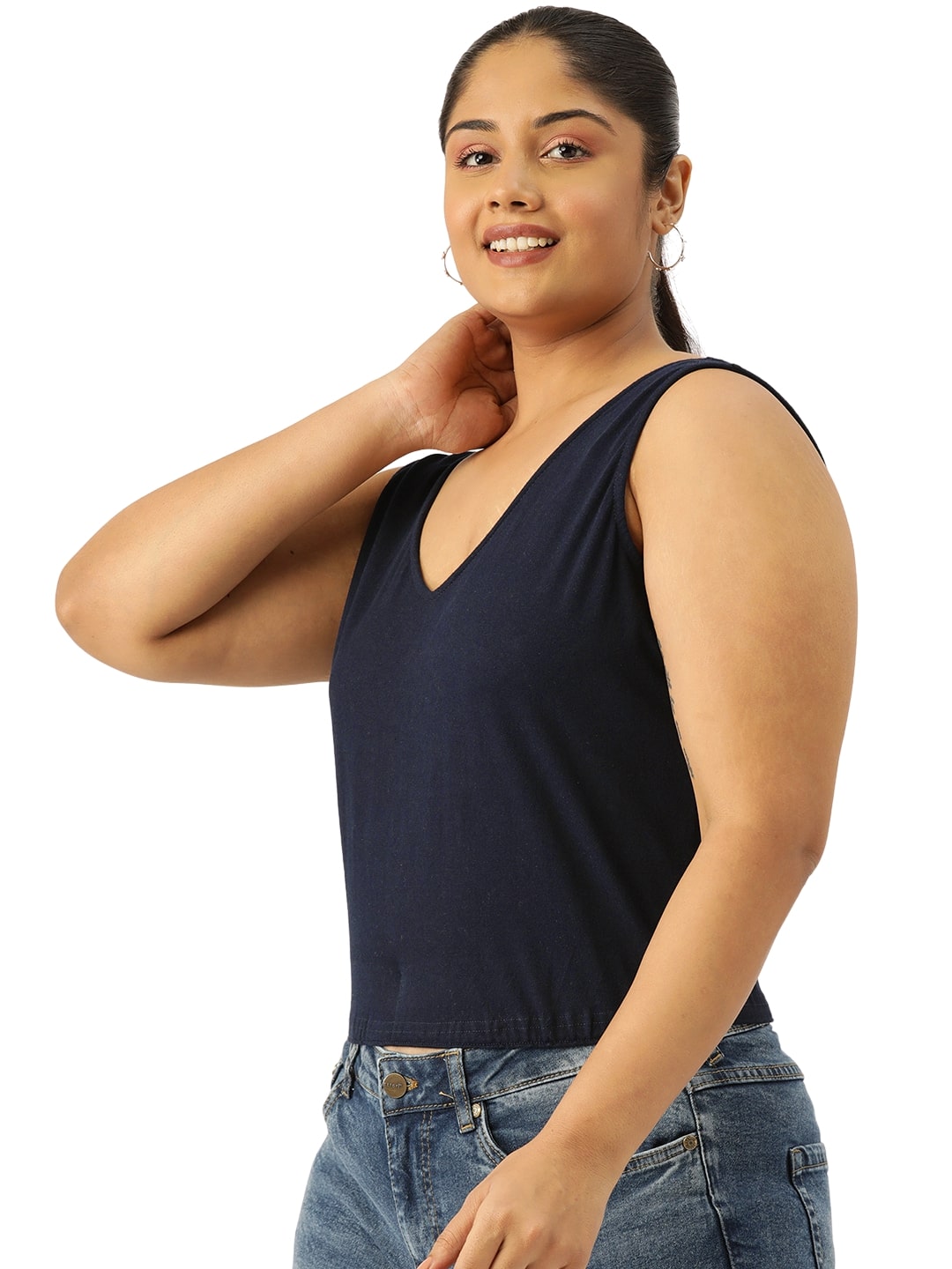 Plus Size Cropped Top