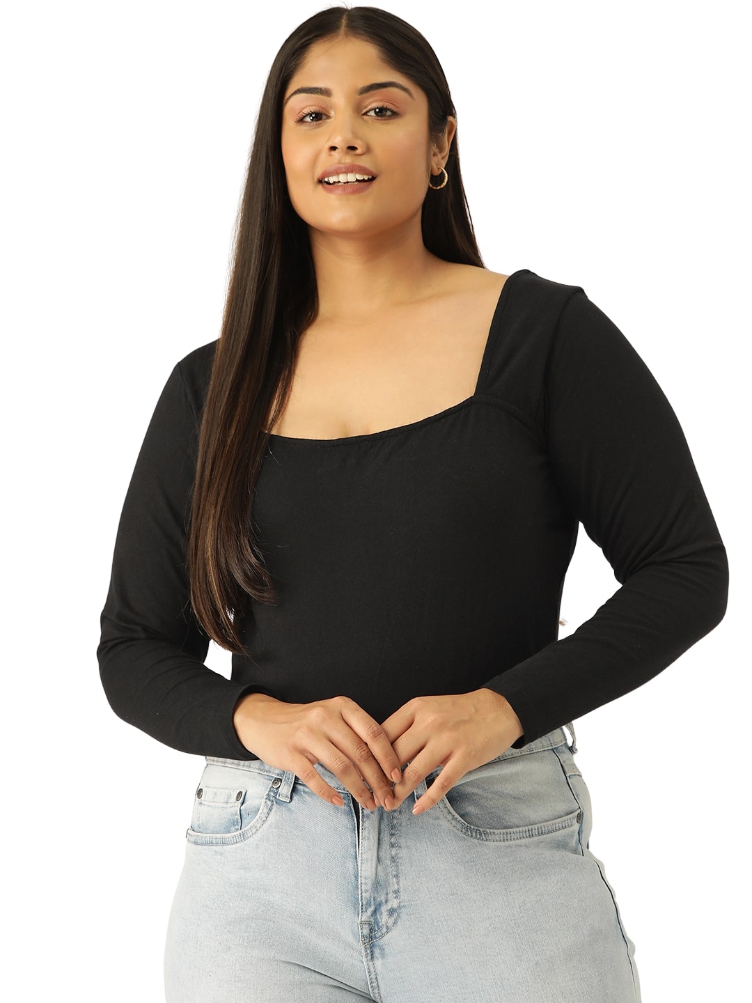 Plus Size Cropped Top