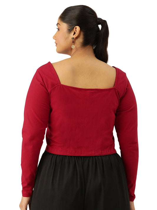 Plus Size Cropped Top