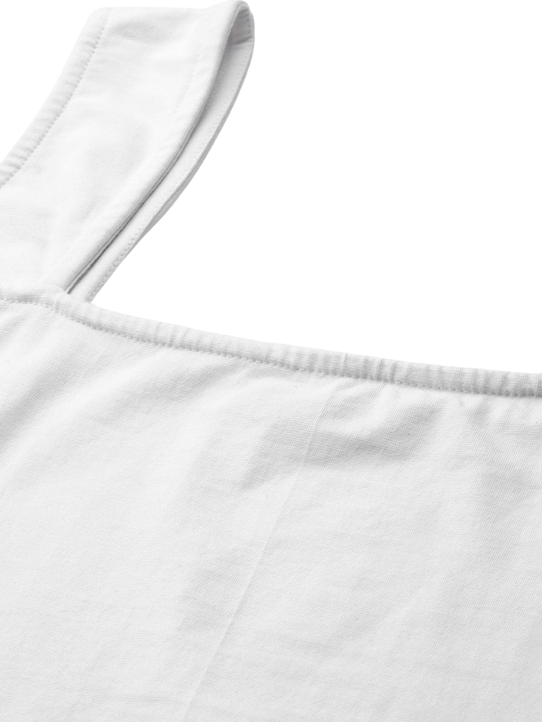 Plus Size Cotton Knitted Crop Top