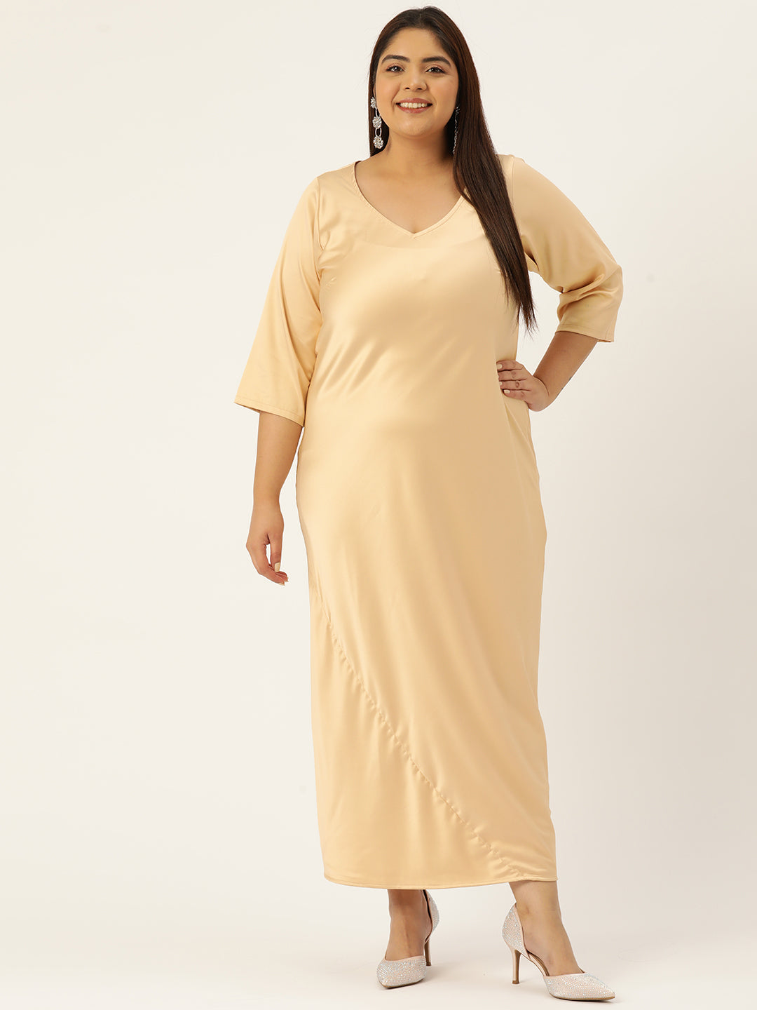 Modern Trendy Plus Size Women’s Dress