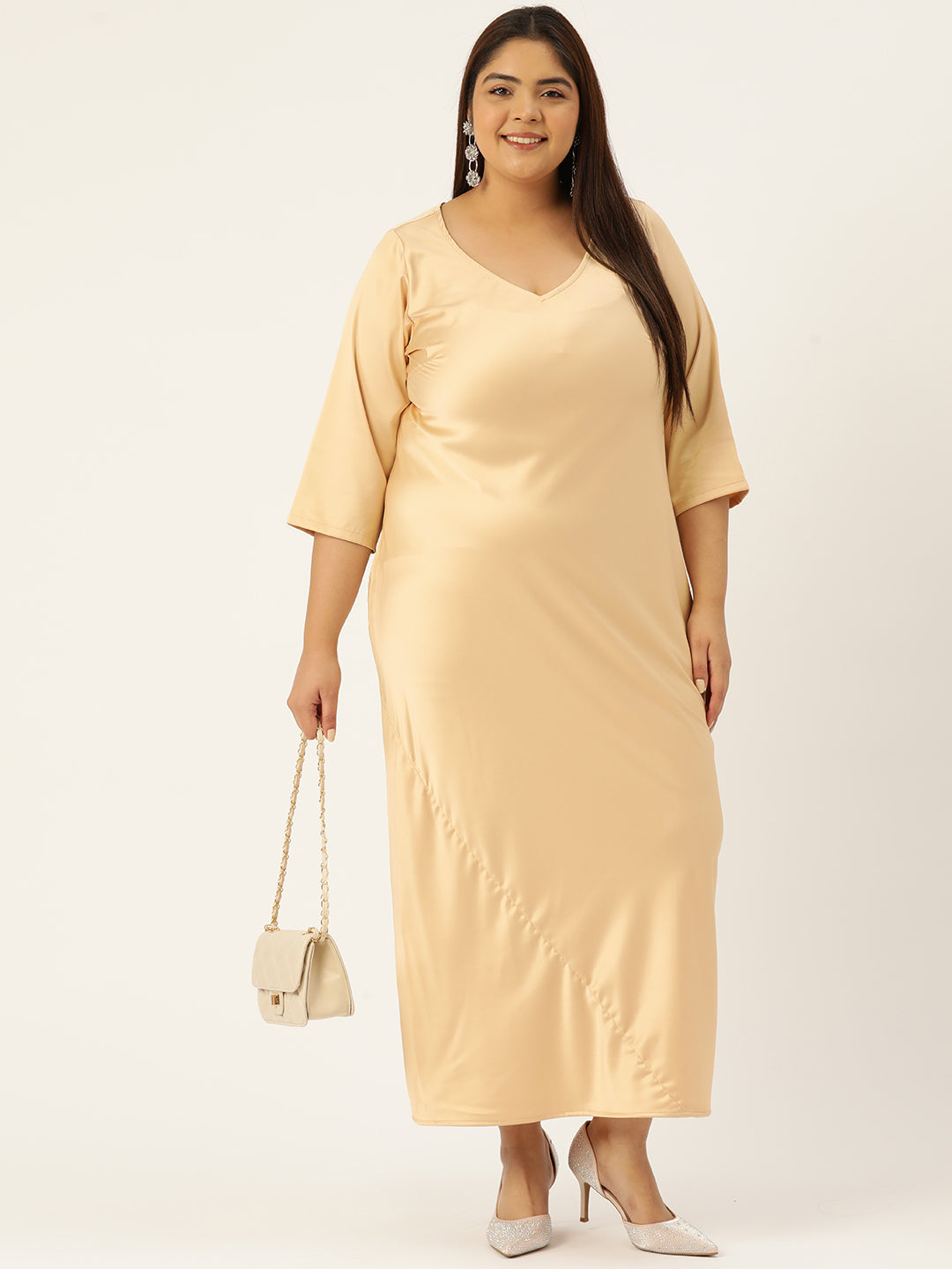 Modern Trendy Plus Size Women’s Dress