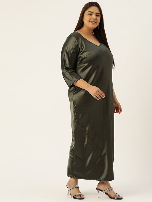 Modern Trendy Plus Size Women’s Dress