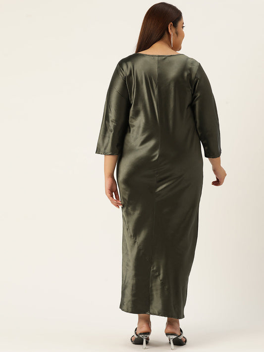 Modern Trendy Plus Size Women’s Dress