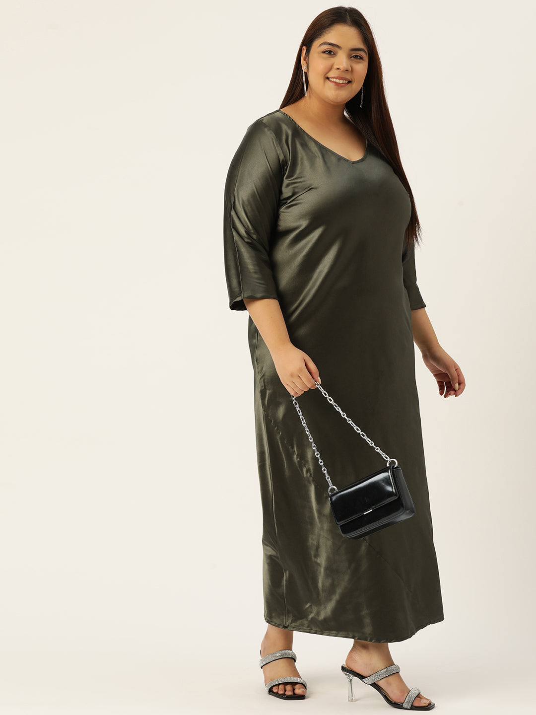 Modern Trendy Plus Size Women’s Dress