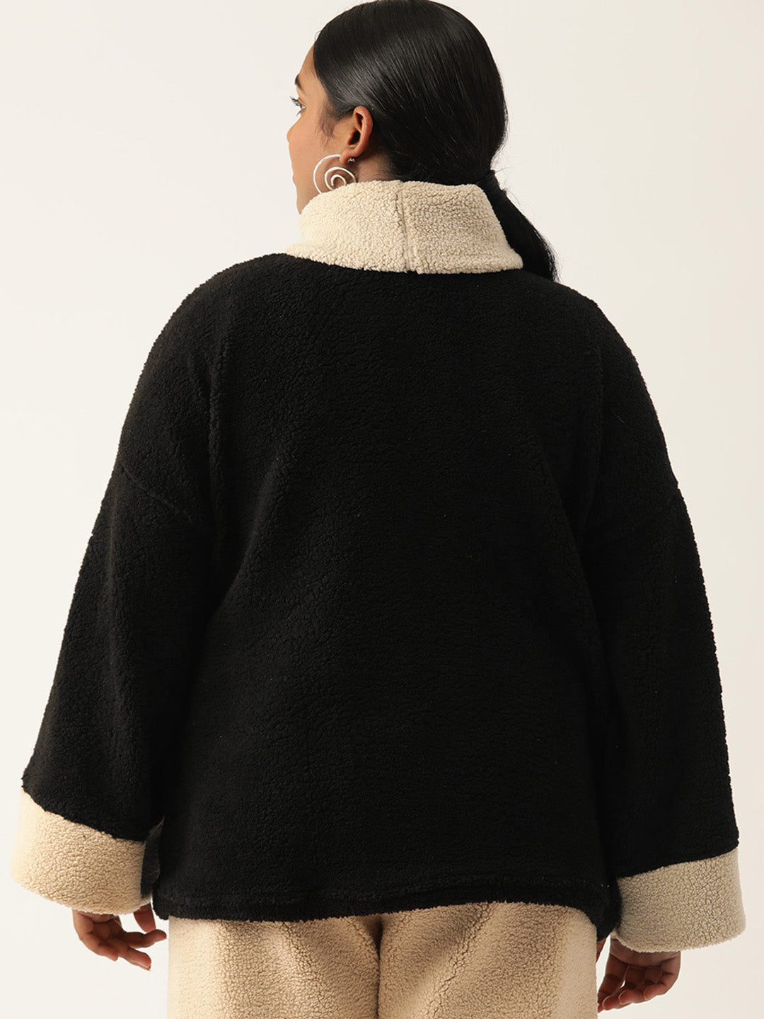 Cozy Contrast Turtle Pullover
