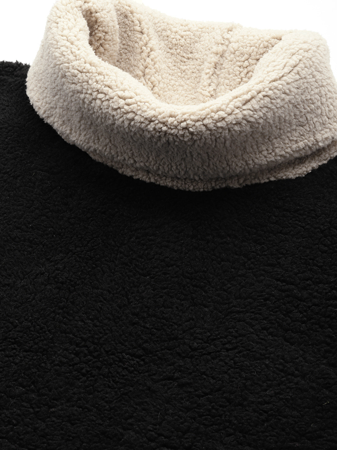 Cozy Contrast Turtle Pullover