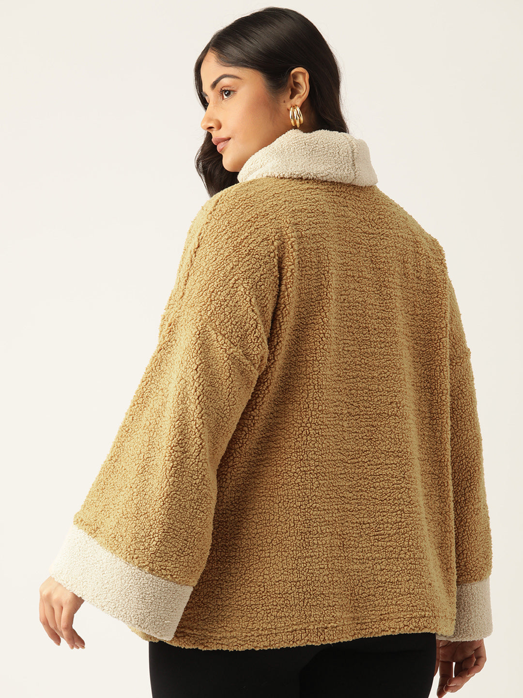 Cozy Contrast Turtle Pullover