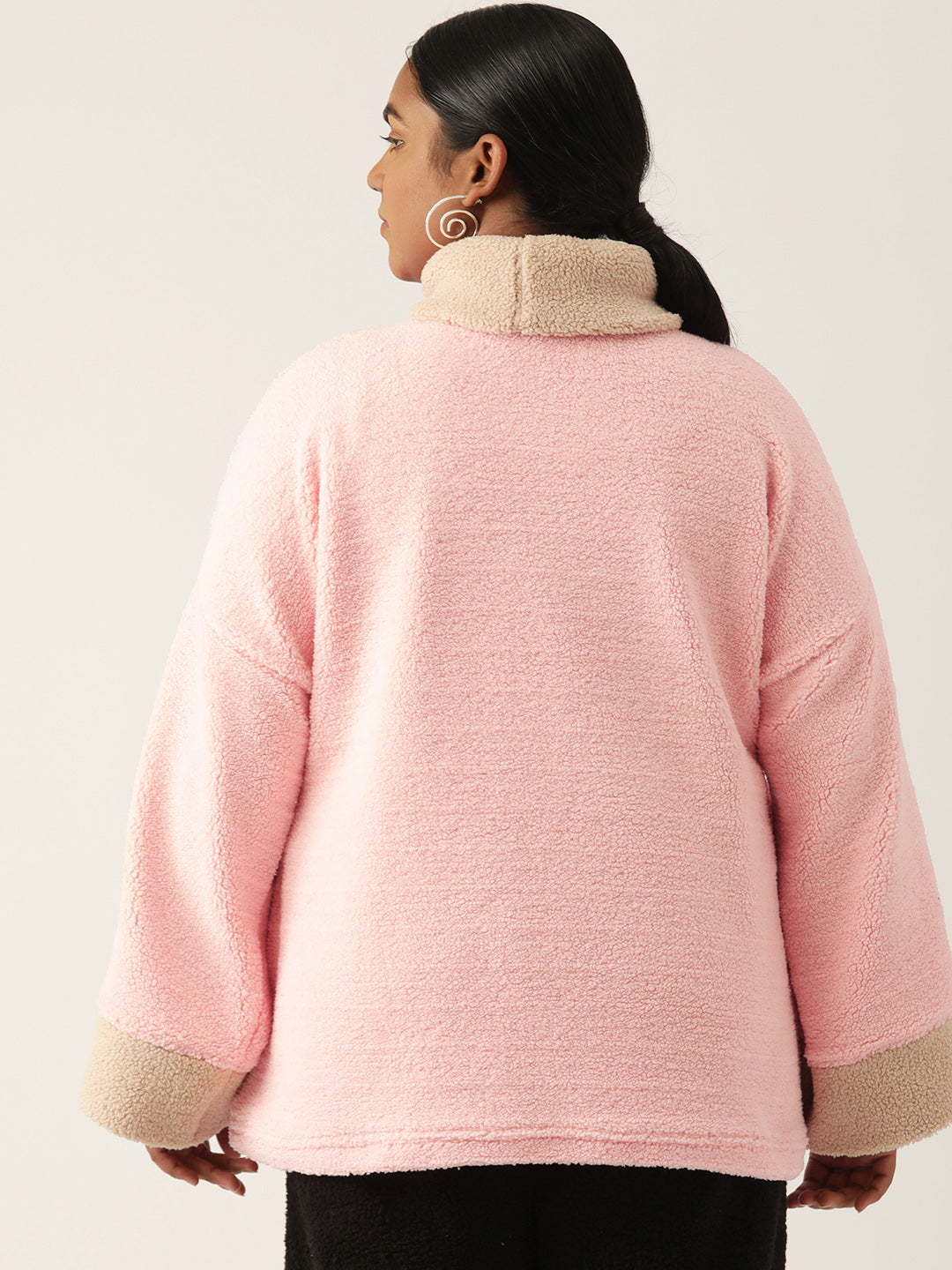 Cozy Contrast Turtle Pullover