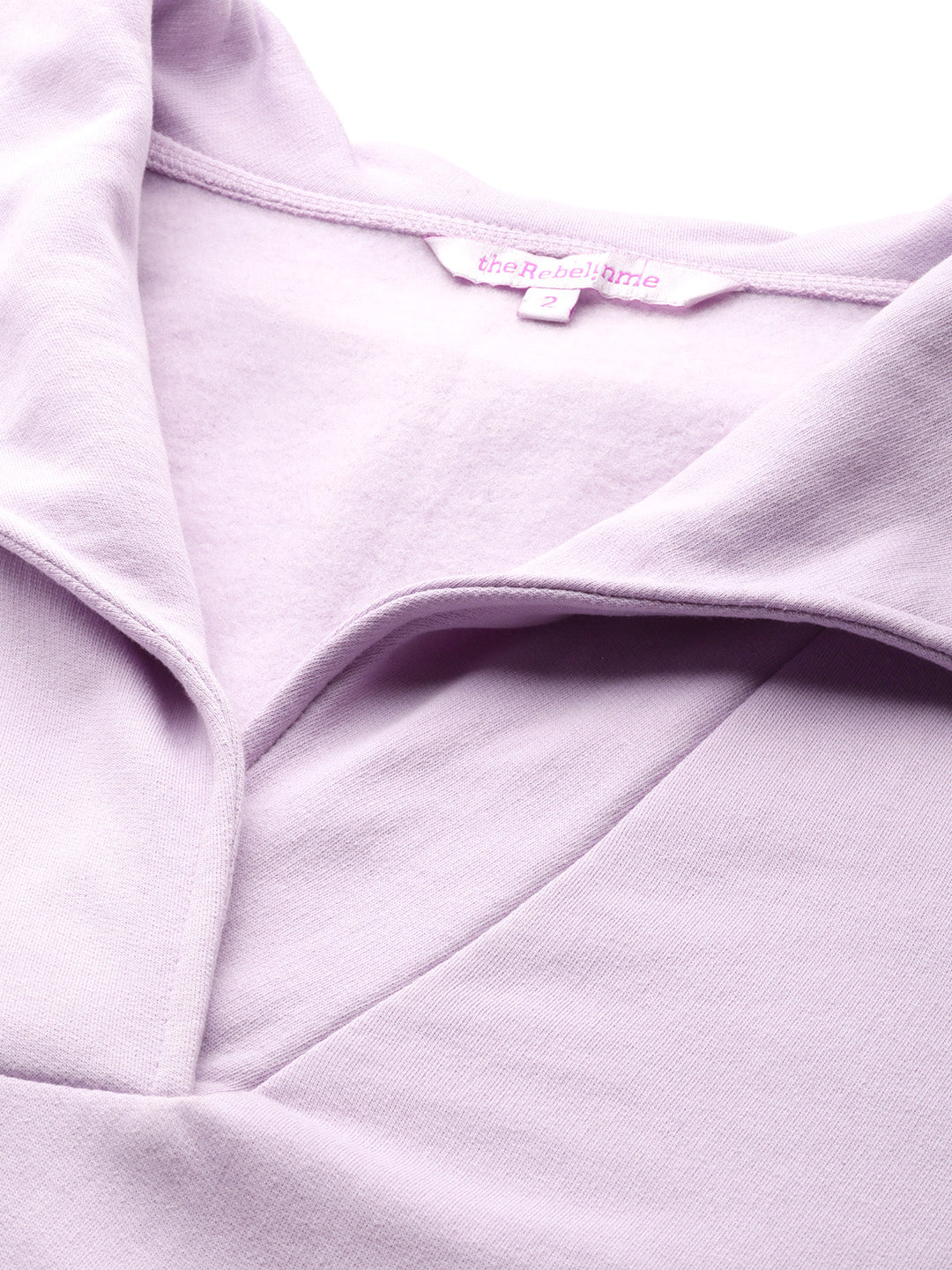 Plus Size Spread Collar Winter Top