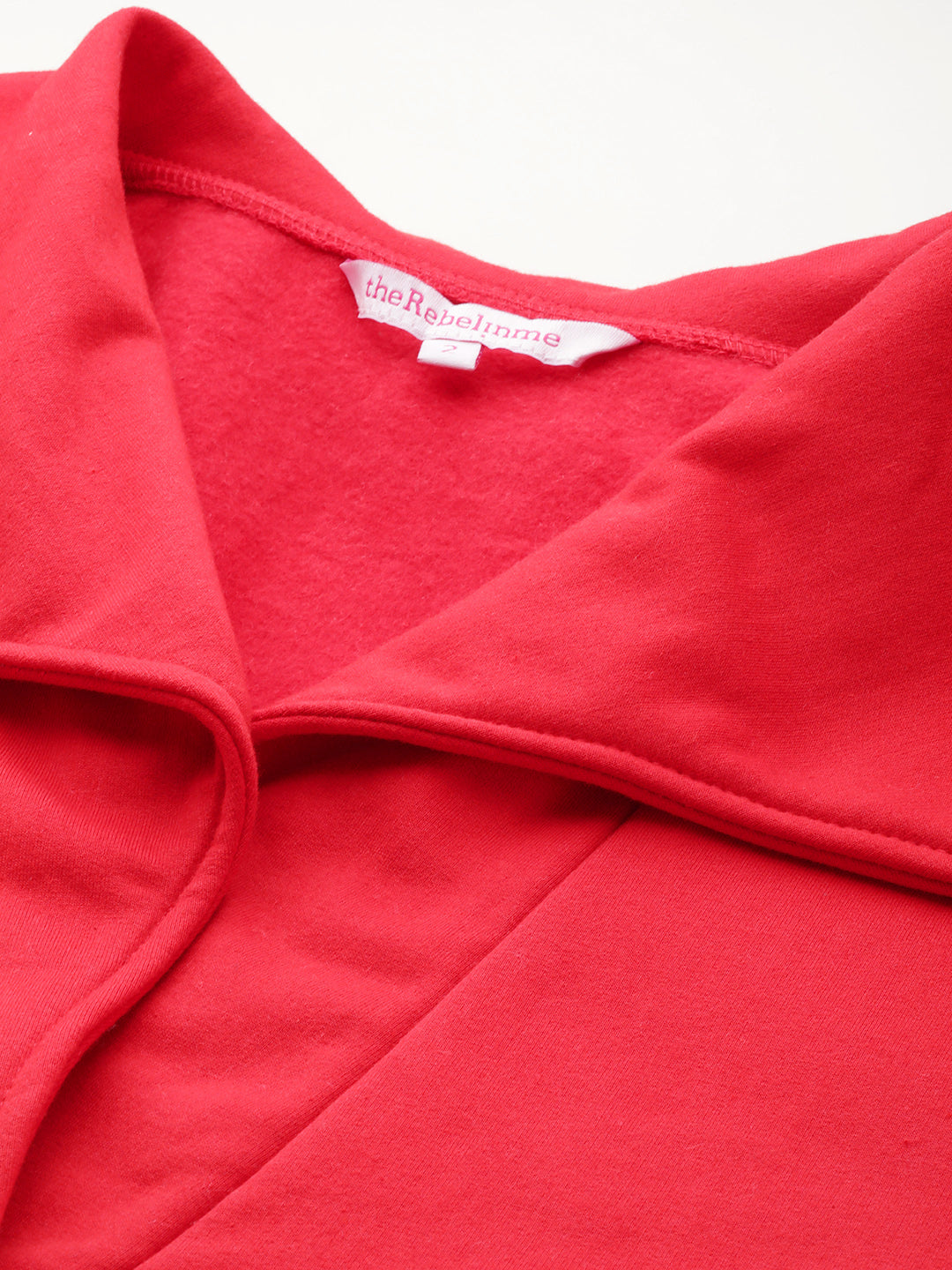 Plus Size Spread Collar Winter Top