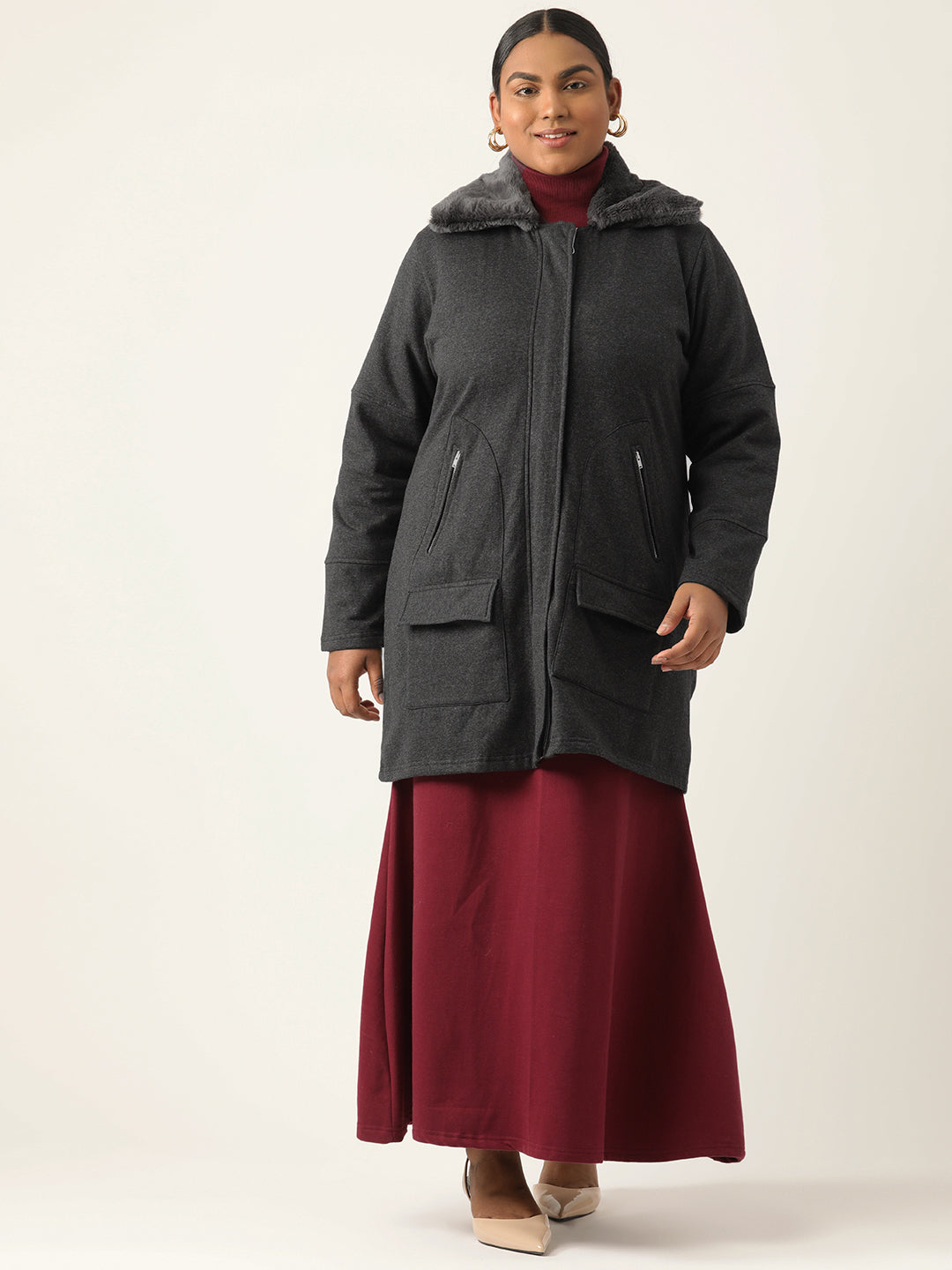 theRebelinme Women Longline Open Front Jacket