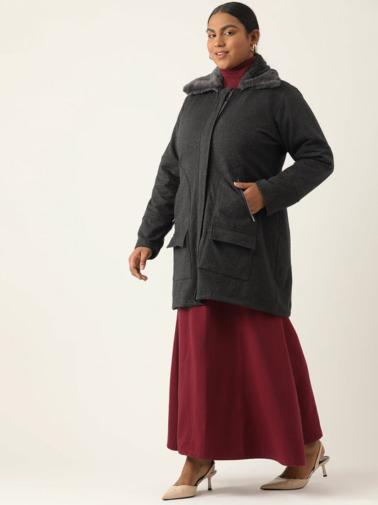 theRebelinme Women Longline Open Front Jacket