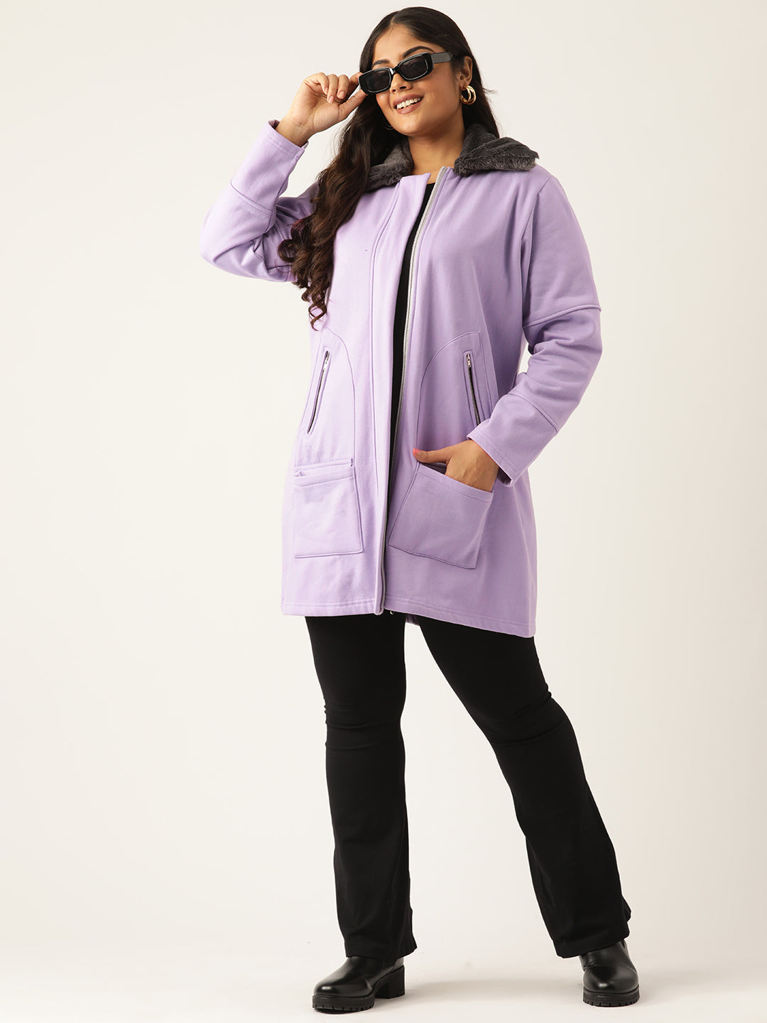 theRebelinme Women Longline Open Front Jacket