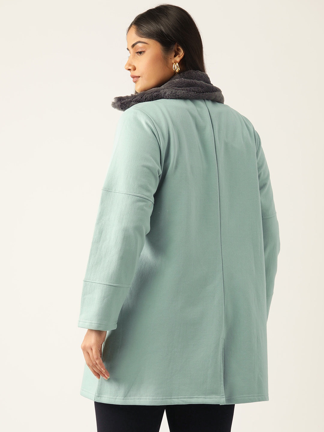 theRebelinme Women Longline Open Front Jacket