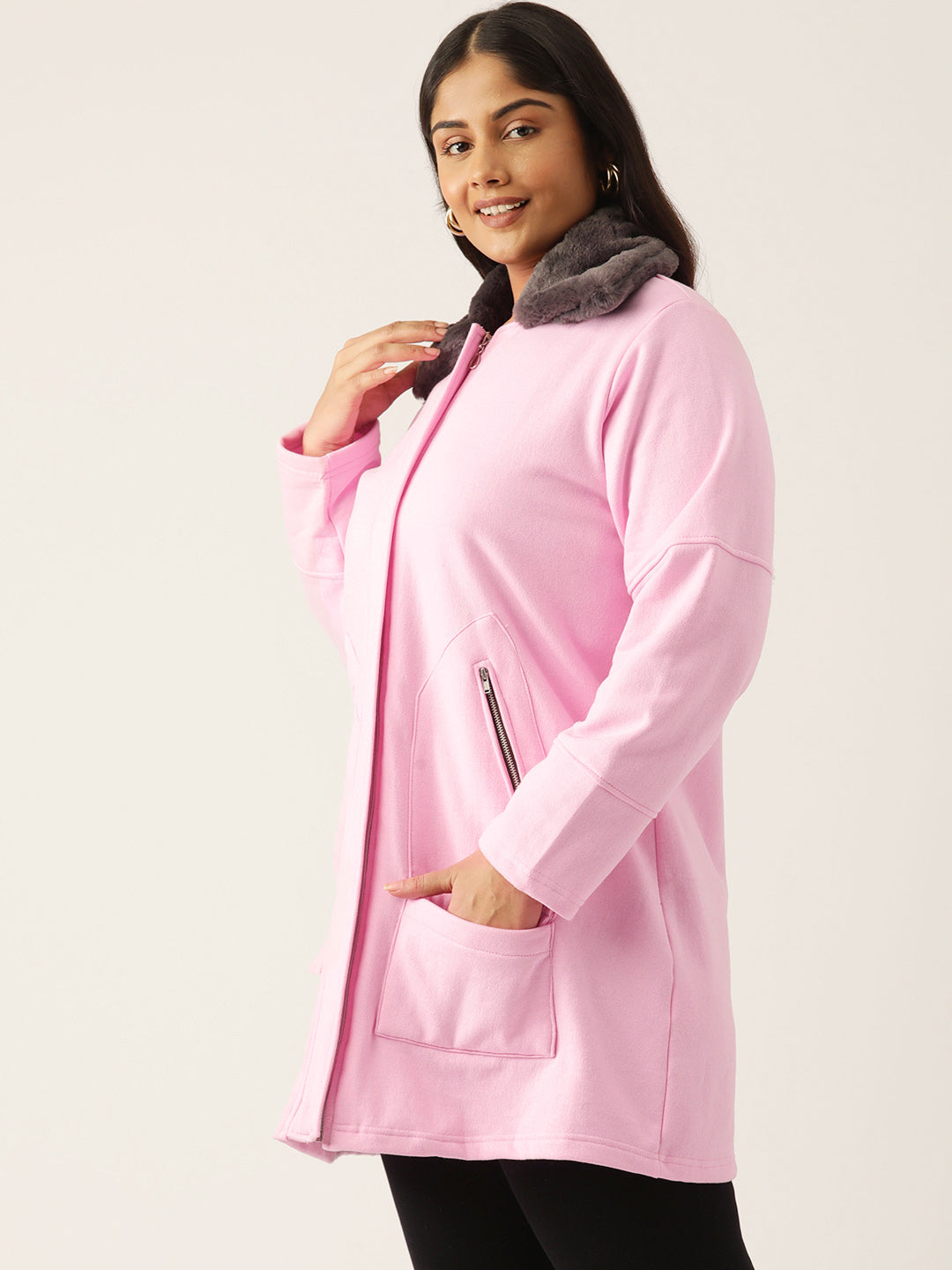 theRebelinme Women Longline Open Front Jacket