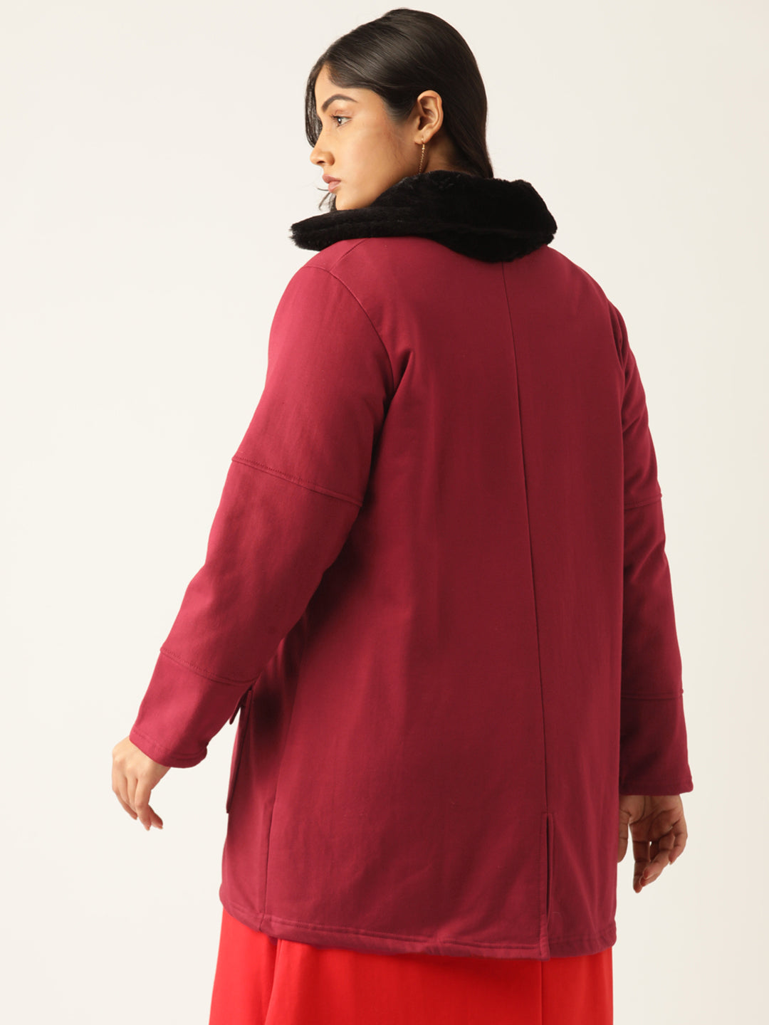 theRebelinme Women Longline Open Front Jacket