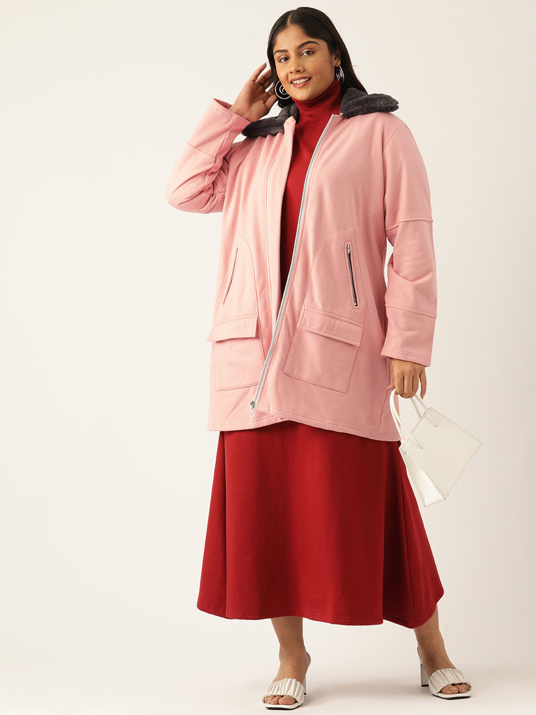 theRebelinme Women Longline Open Front Jacket