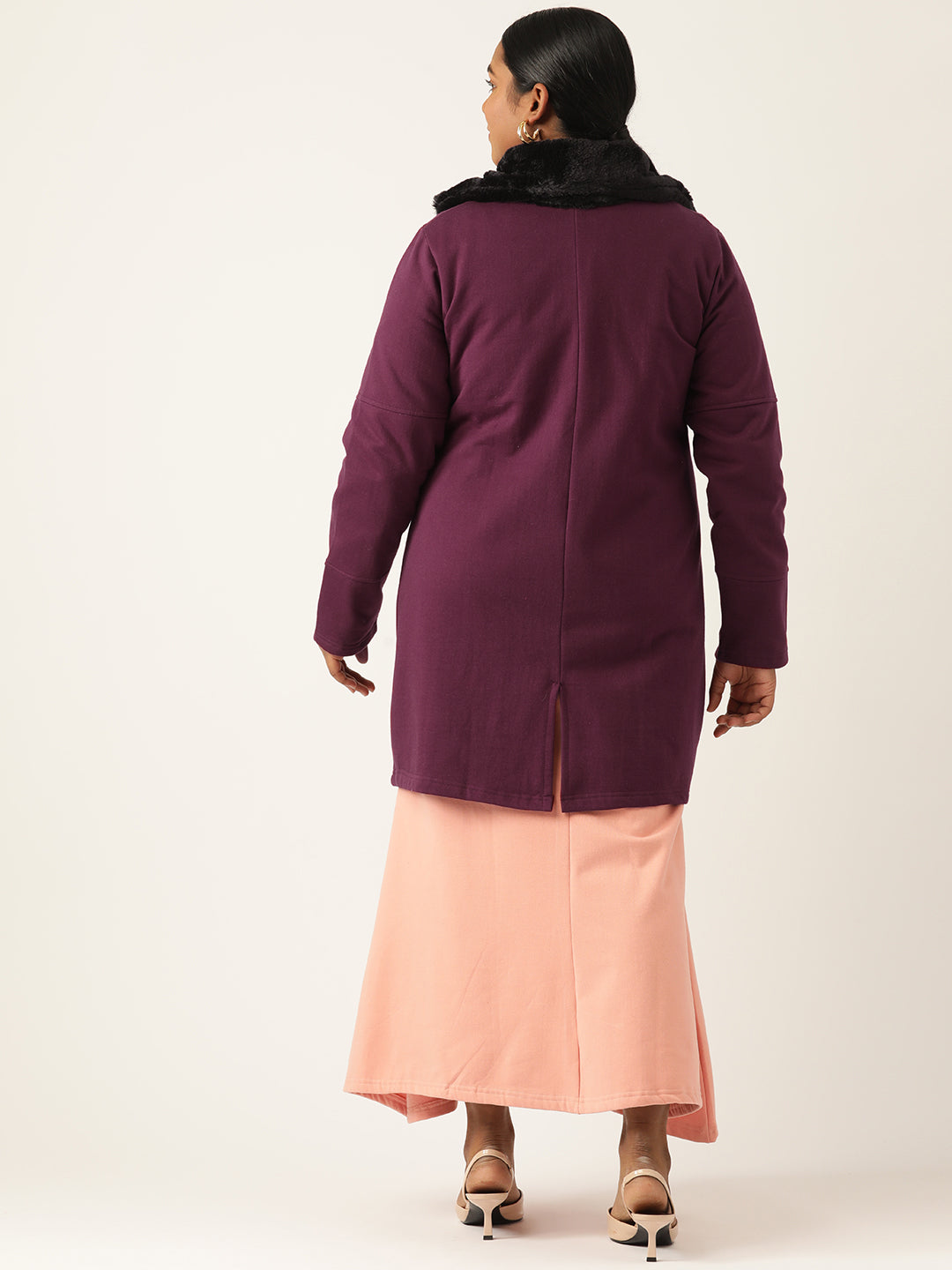theRebelinme Women Longline Open Front Jacket