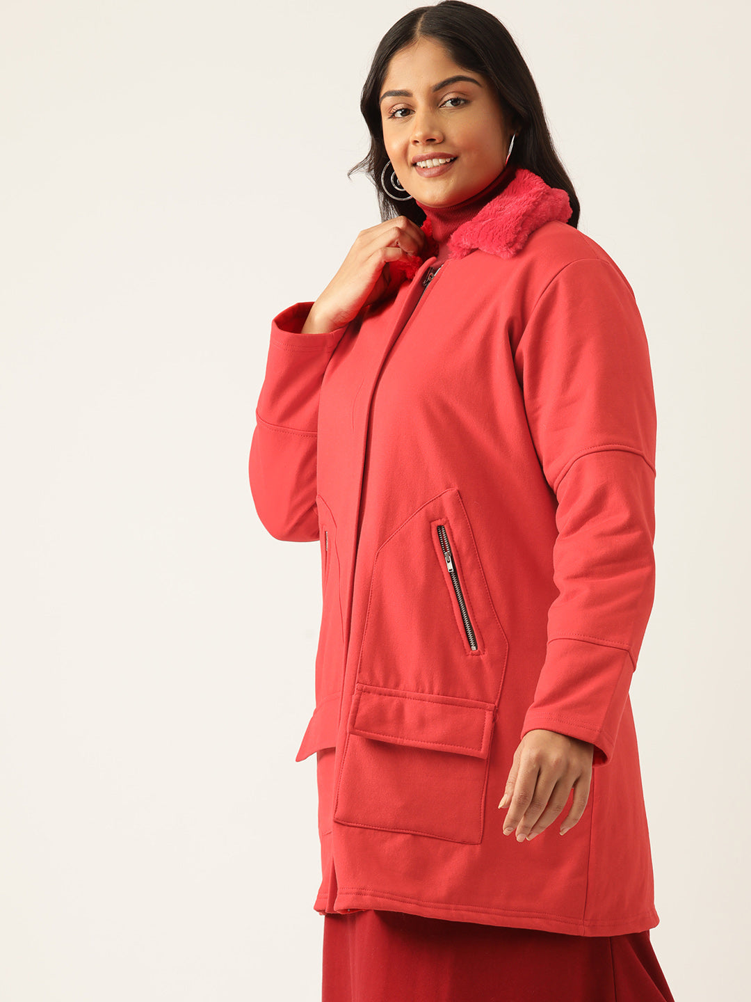theRebelinme Women Longline Open Front Jacket