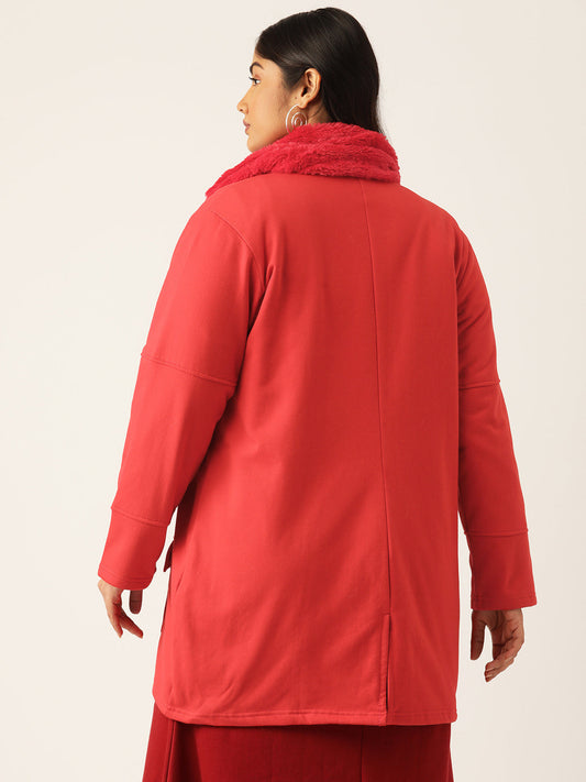 theRebelinme Women Longline Open Front Jacket