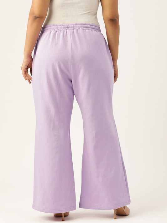 Women Relaxed Straight Fit High-Rise Pleated Trousers