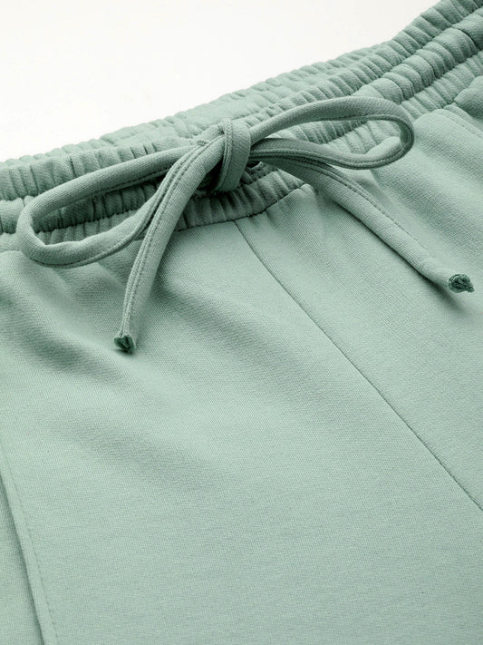 Women Relaxed Straight Fit High-Rise Pleated Trousers