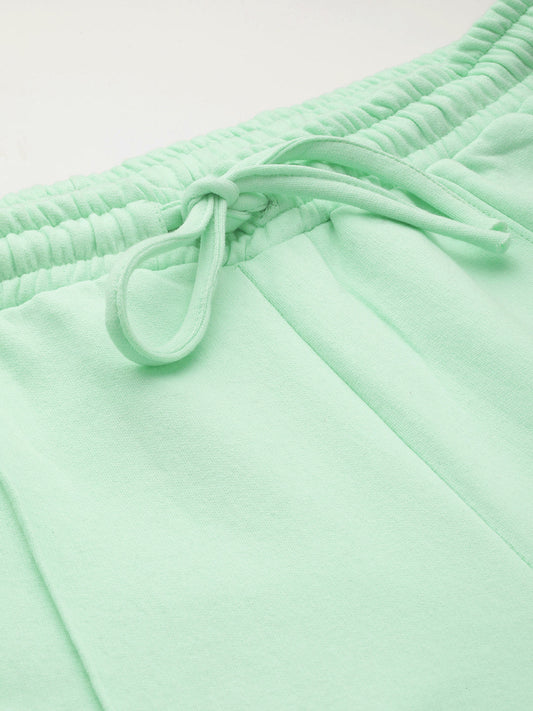 Women Relaxed Straight Fit High-Rise Pleated Trousers