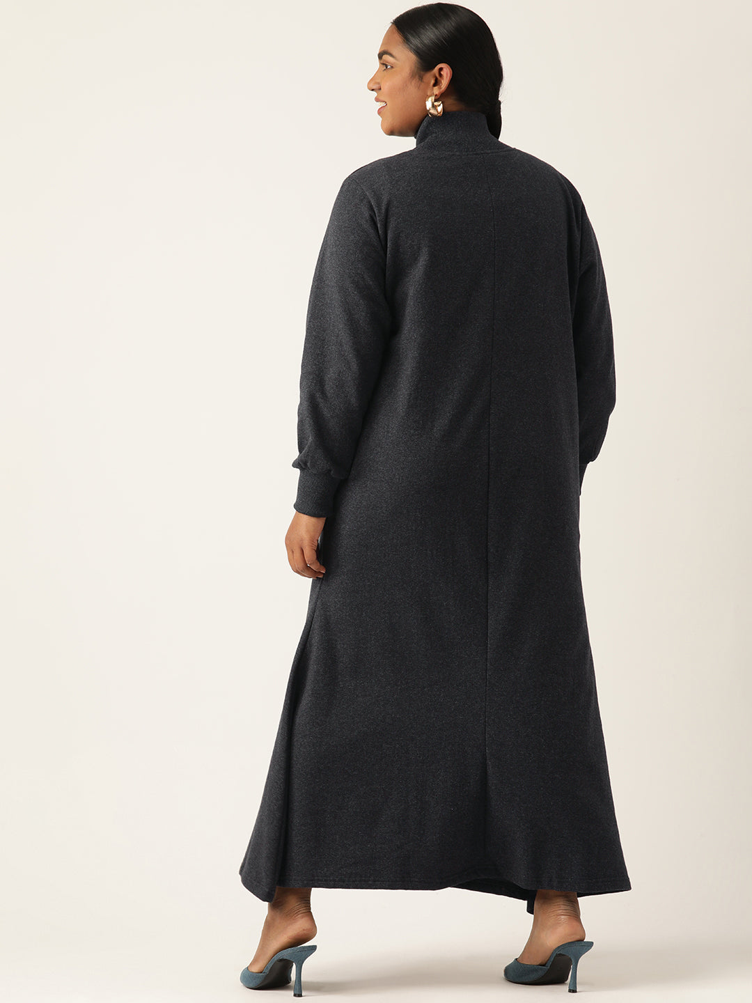 Bishop Sleeve A-Line Light Maxi Dress