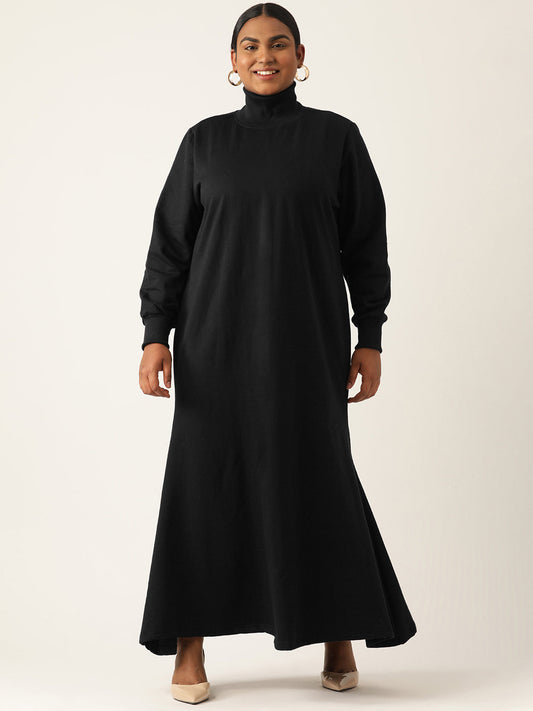 Bishop Sleeve A-Line Light Maxi Dress