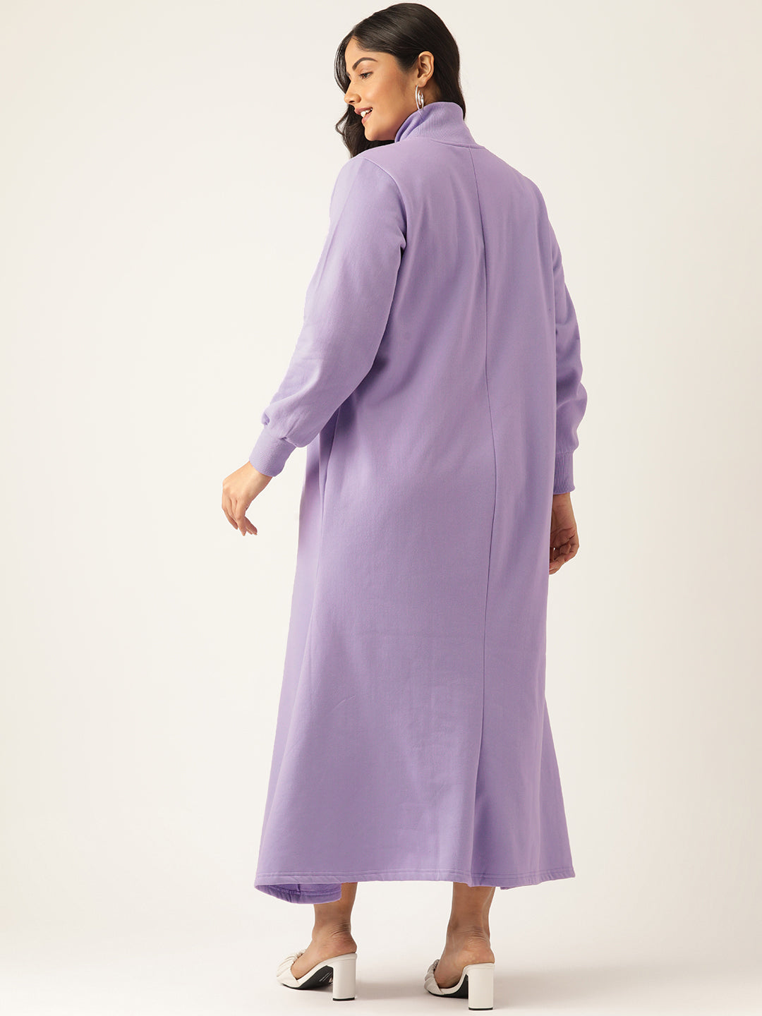 Bishop Sleeve A-Line Light Maxi Dress