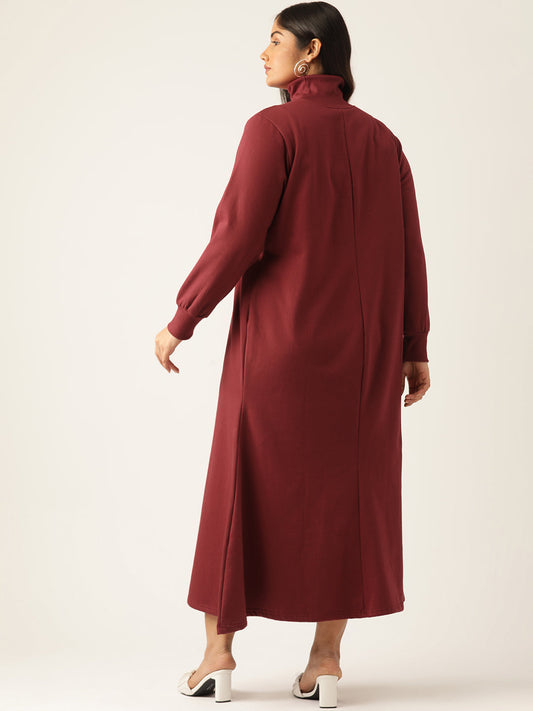 Bishop Sleeve A-Line Light Maxi Dress