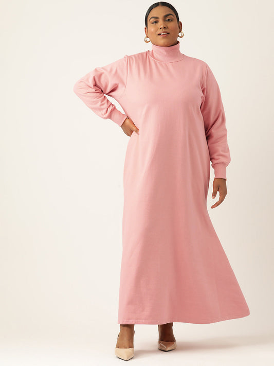 Bishop Sleeve A-Line Light Maxi Dress