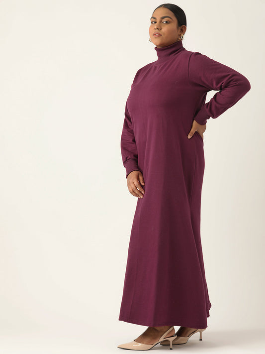 Bishop Sleeve A-Line Light Maxi Dress