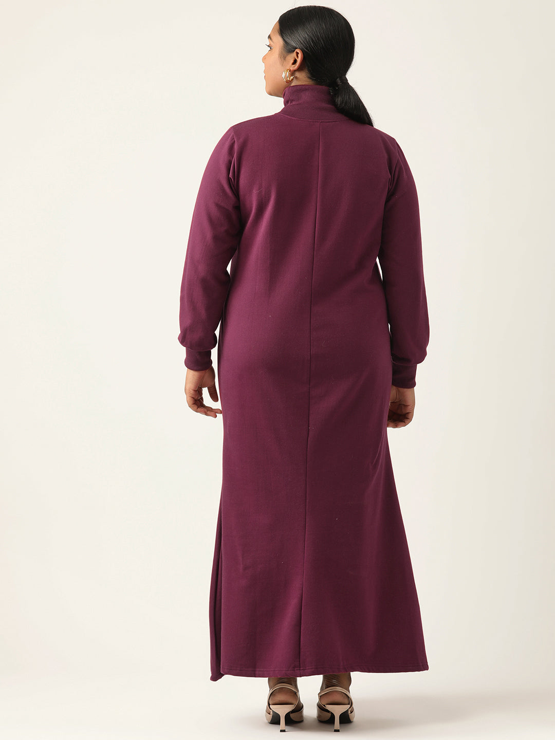 Bishop Sleeve A-Line Light Maxi Dress