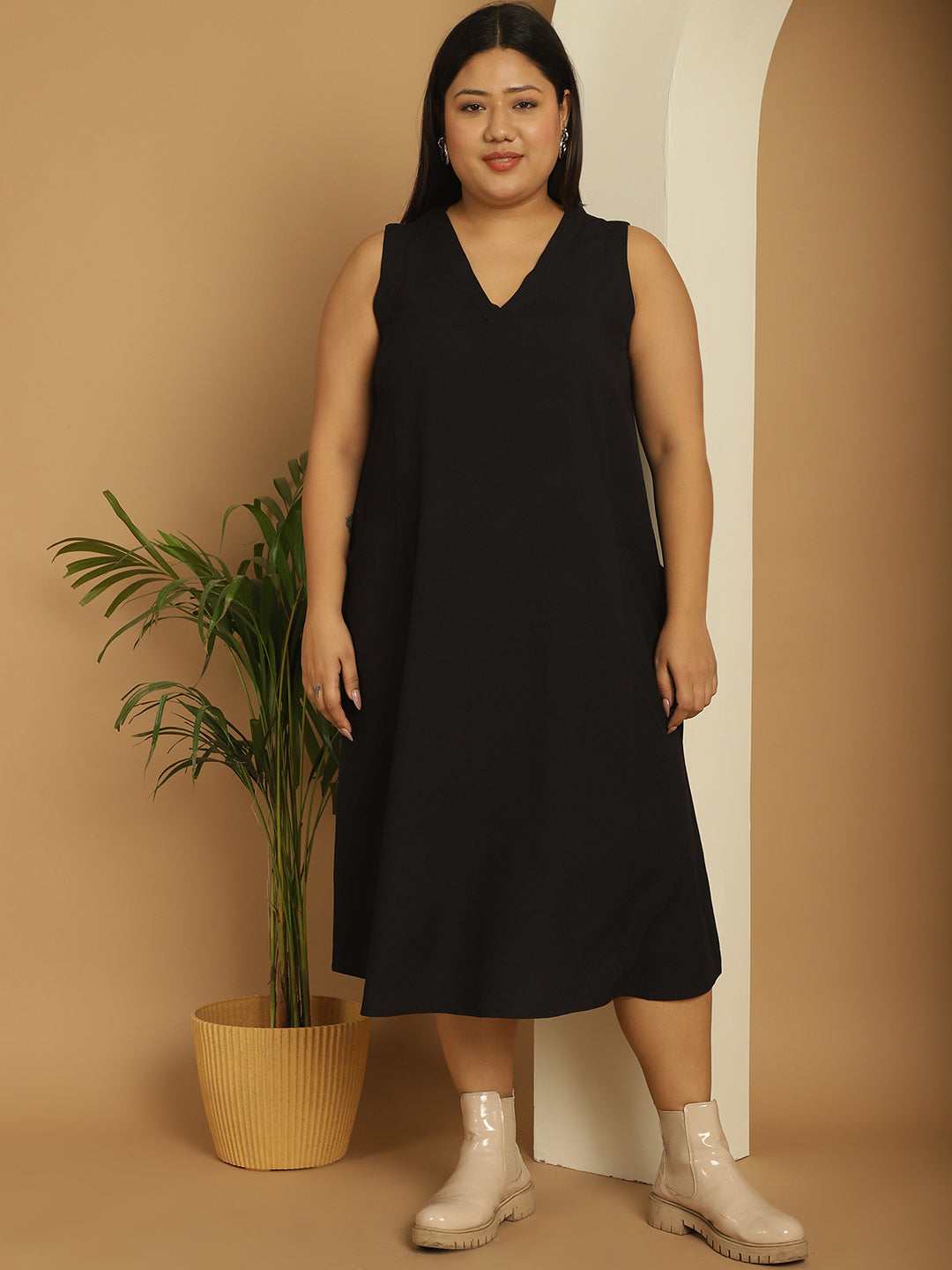 Plus Size A-Line Dress