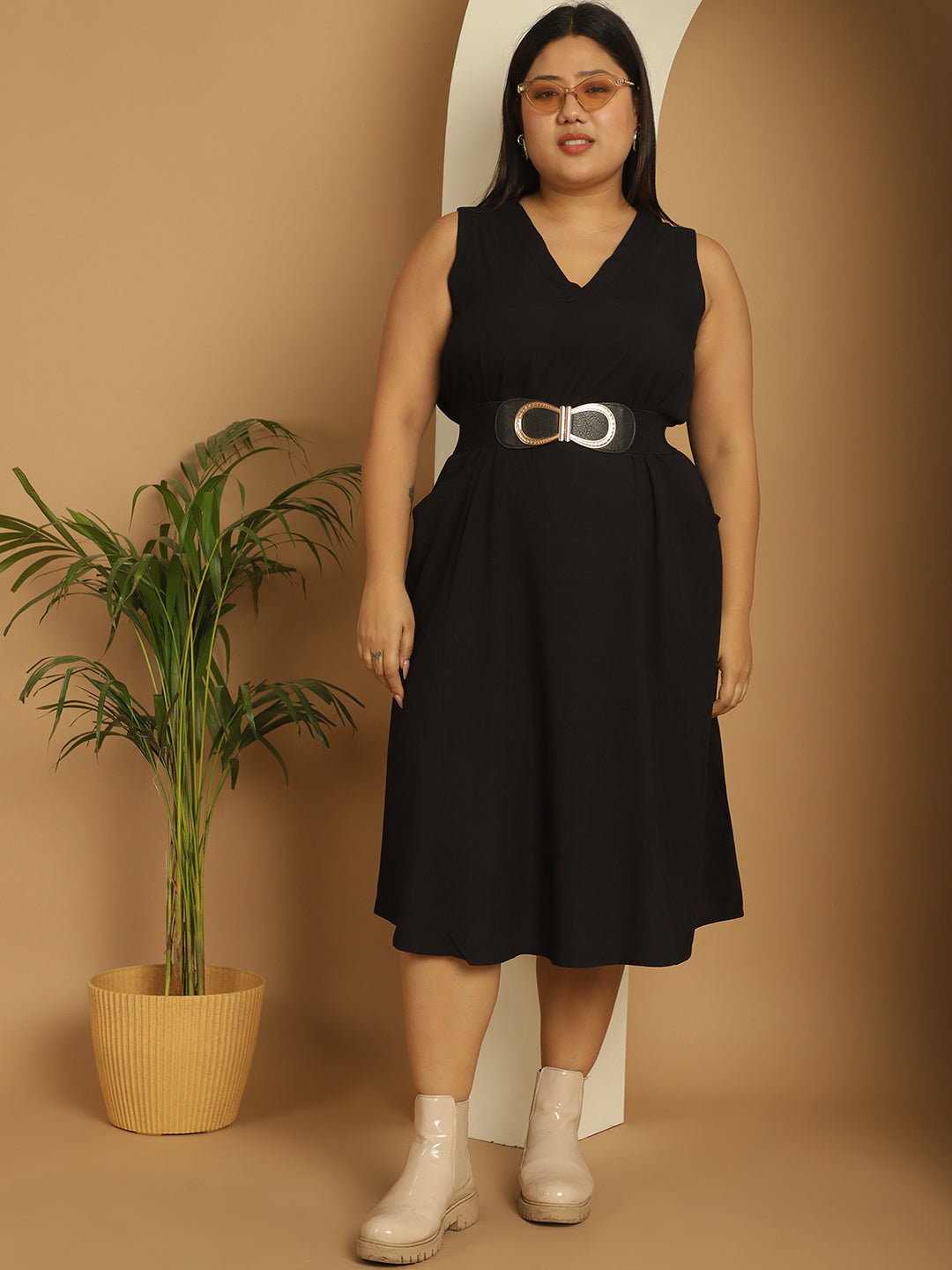 Plus Size A-Line Dress