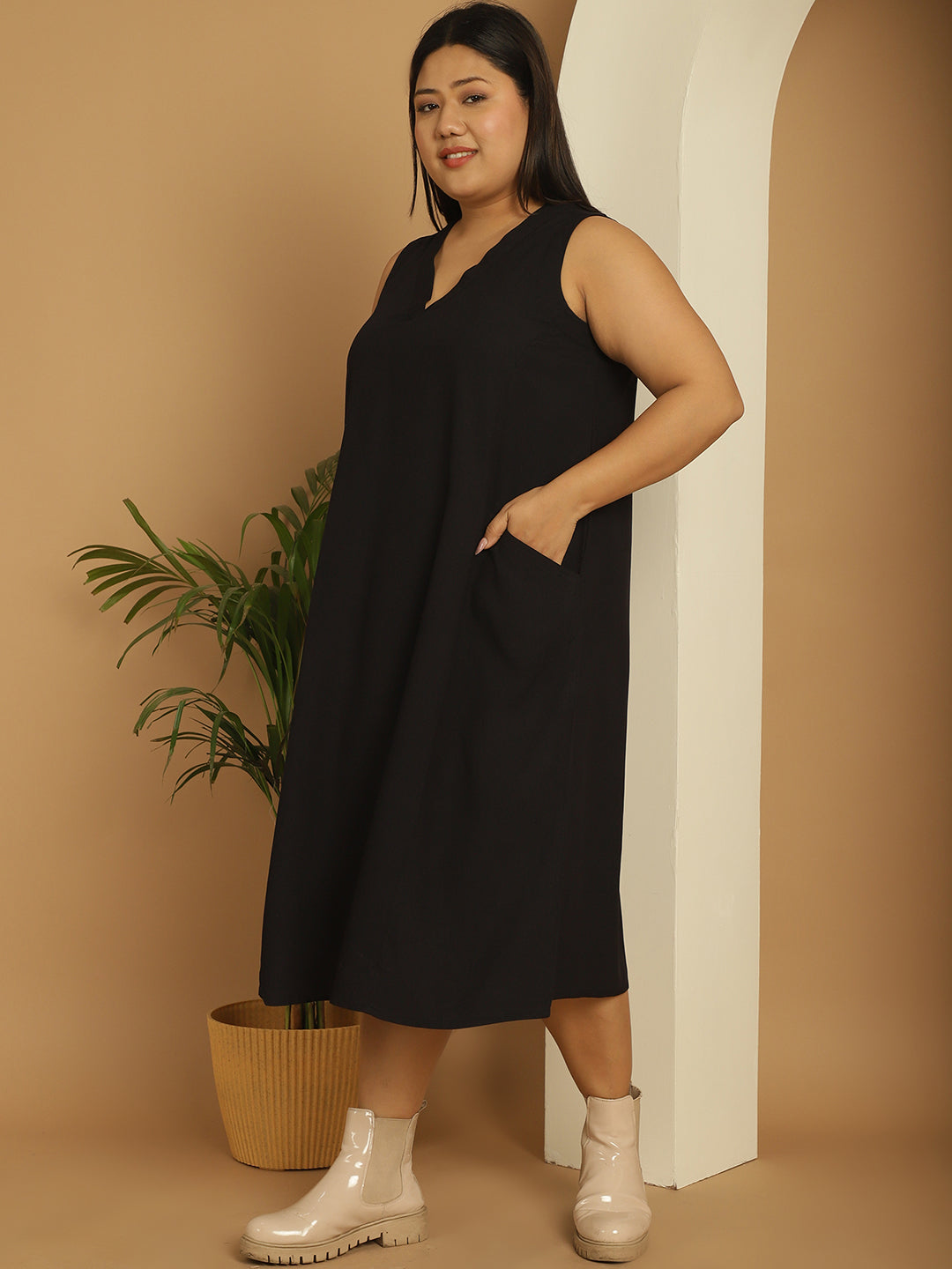 Plus Size A-Line Dress