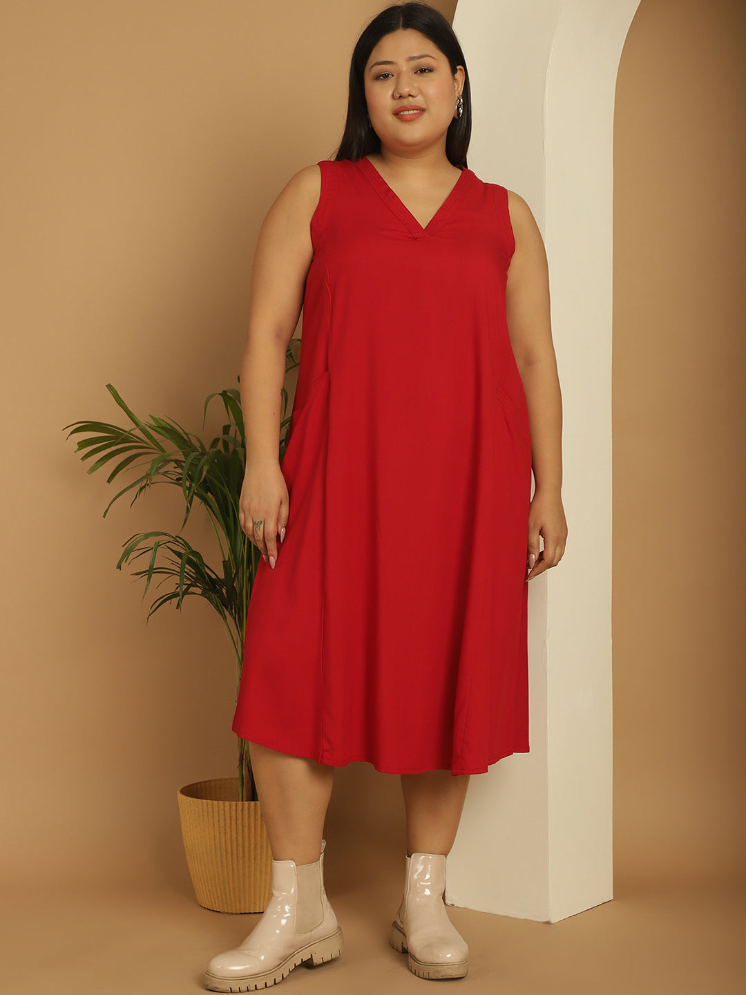 Plus Size A-Line Dress