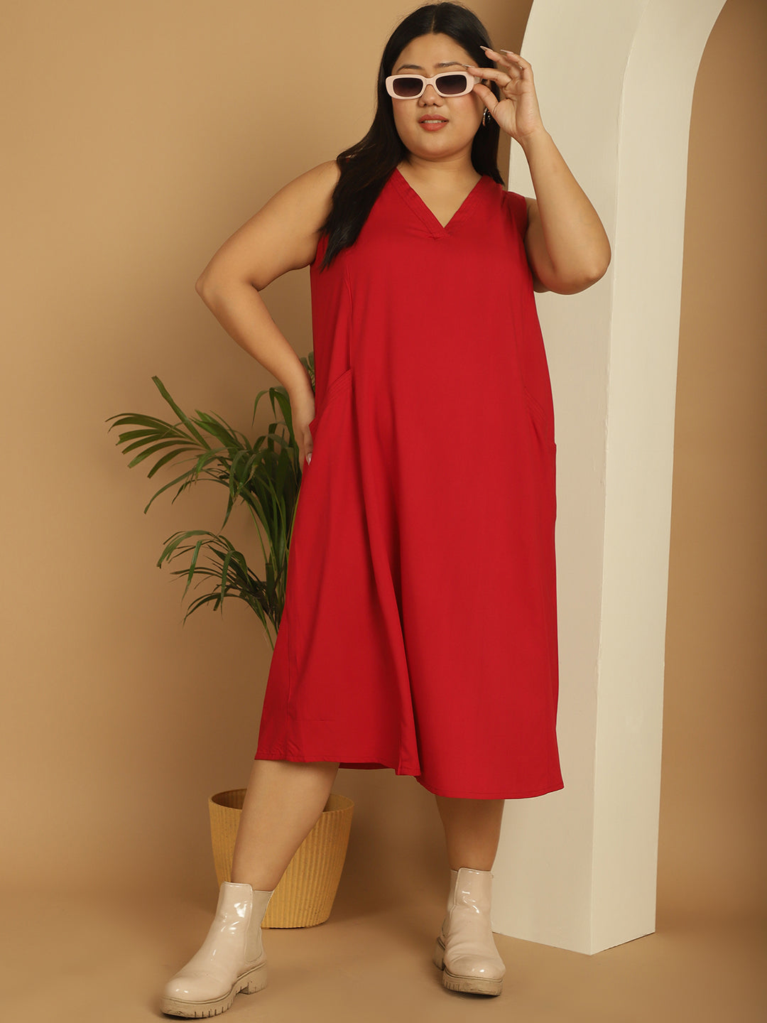 Plus Size A-Line Dress