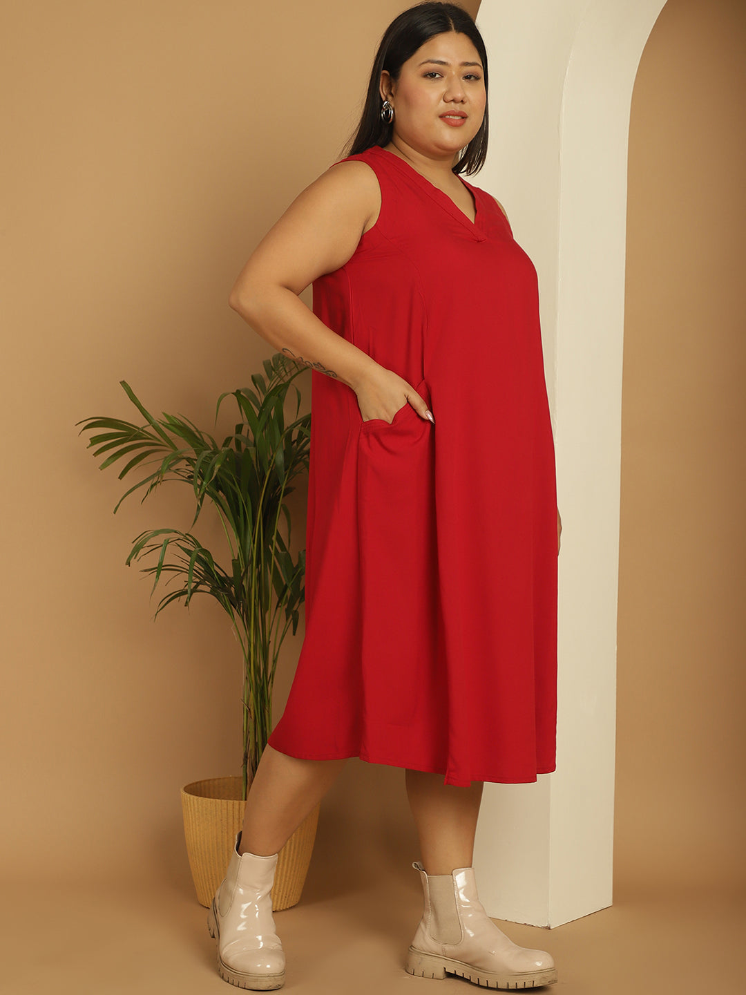 Plus Size A-Line Dress