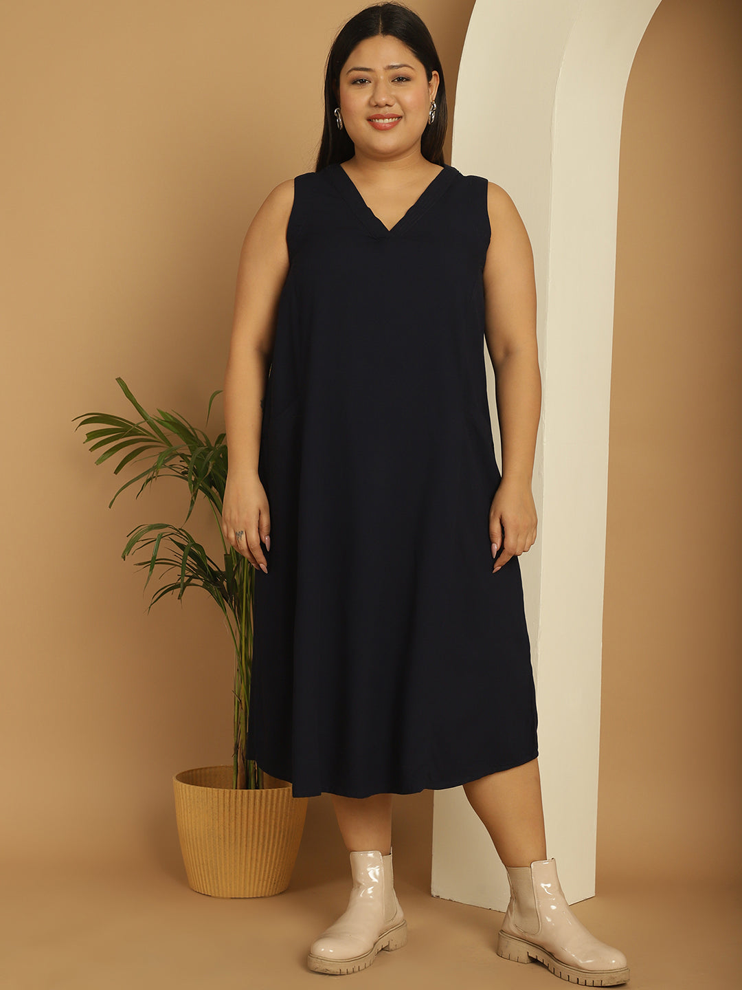 Plus Size A-Line Dress