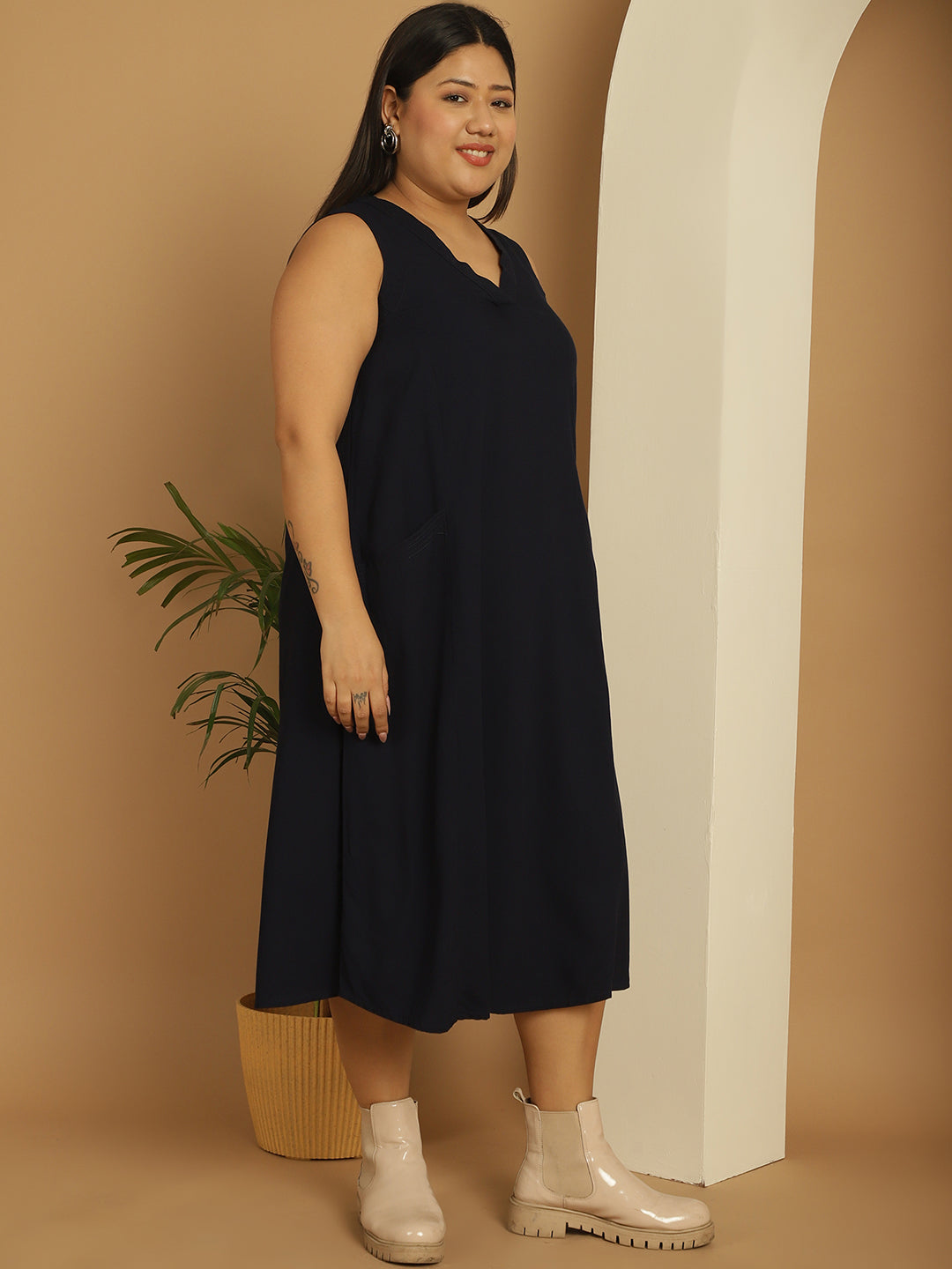 Plus Size A-Line Dress