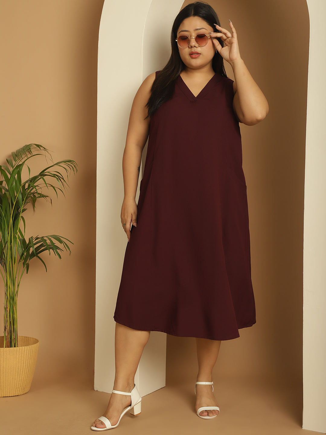 Plus Size A-Line Dress