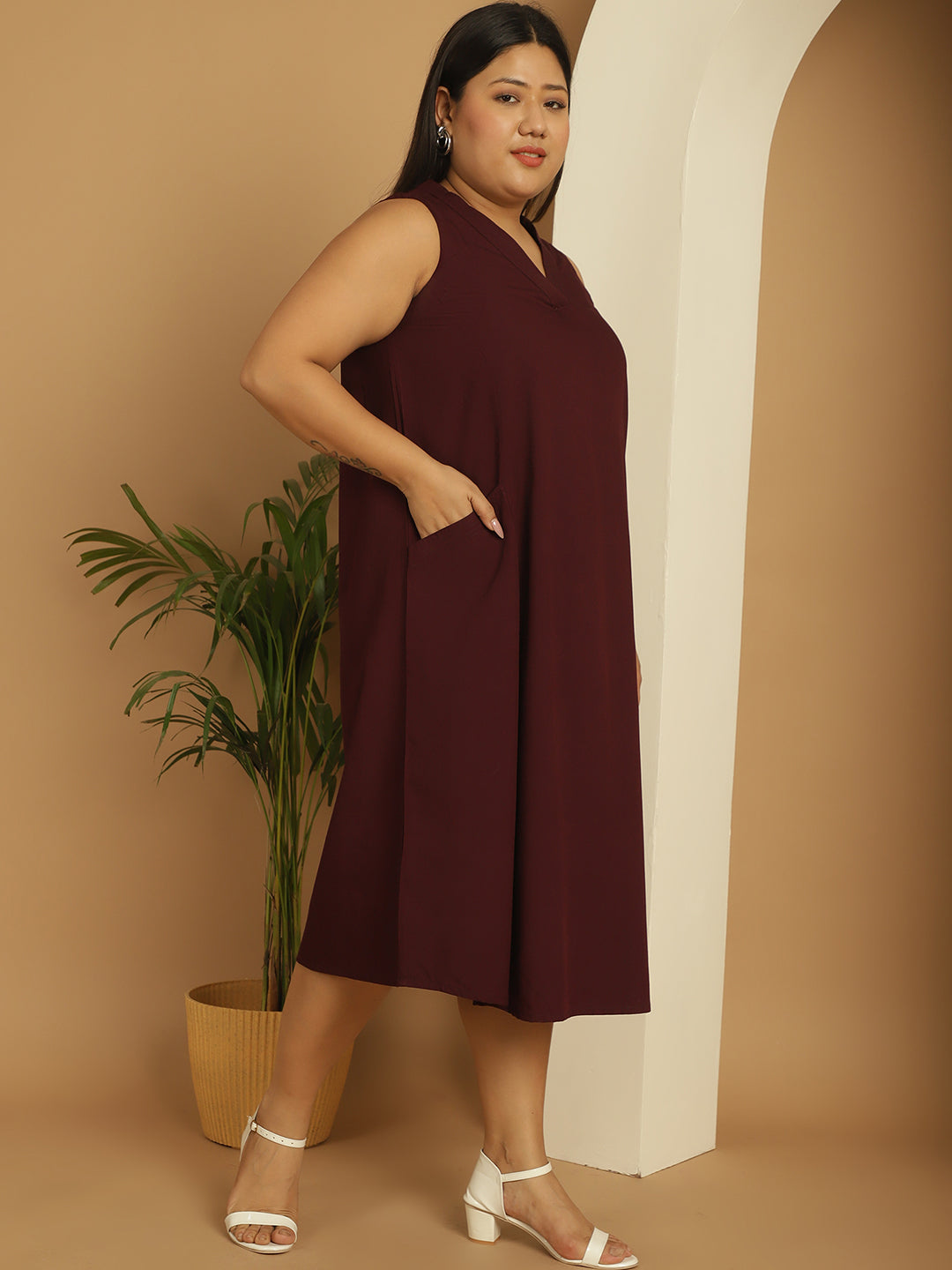 Plus Size A-Line Dress