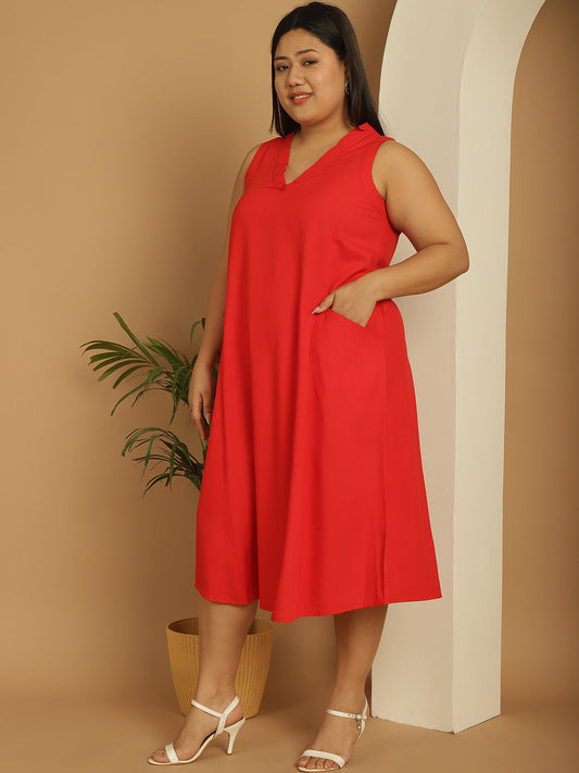 Plus Size A-Line Dress