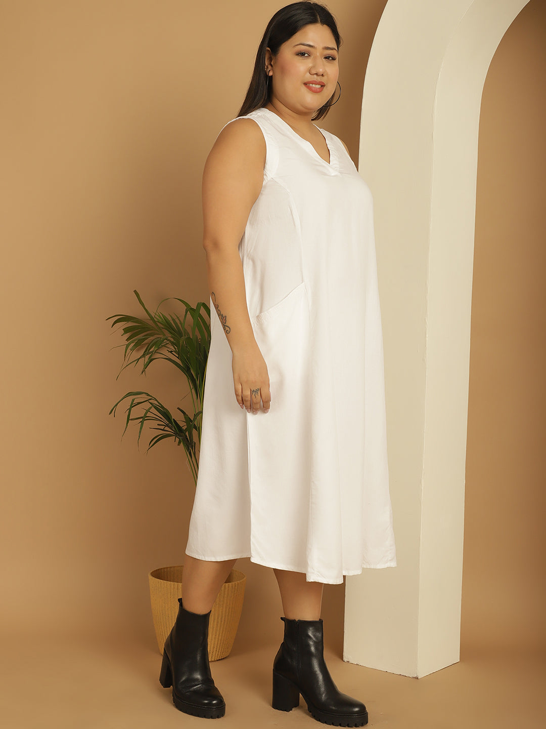 Plus Size A-Line Dress