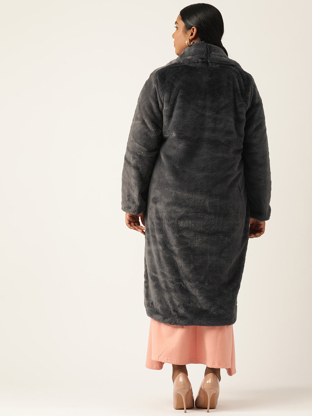 theRebelinme Women Plus Size Lightweight Longline Open Front Jacket